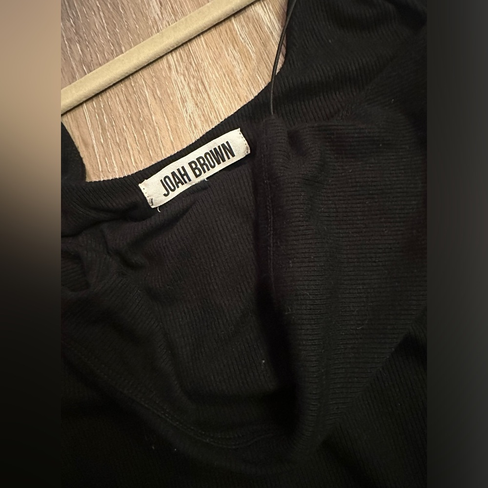 Joah Brown Black SLIT DRESS S/M - Picture 6 of 8